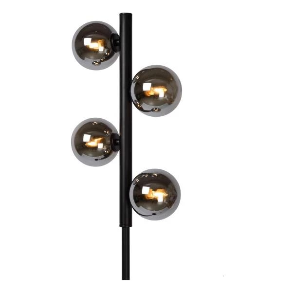 Lucide TYCHO - Vloerlamp - 4xG9 - Zwart - detail 2